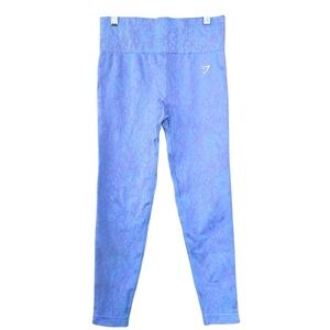 Gymshark Adapt Animal Seamless Leggings in Butterfly/Light Blue Size Medium